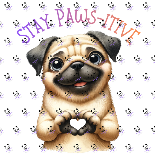 Stay paws-itive pug