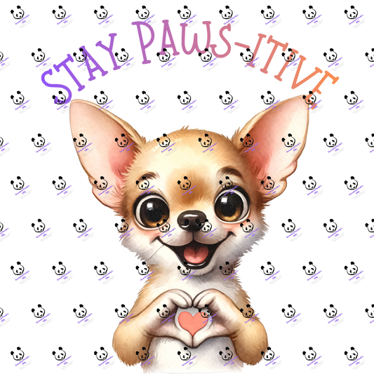 Stay paws-itive chihuahua