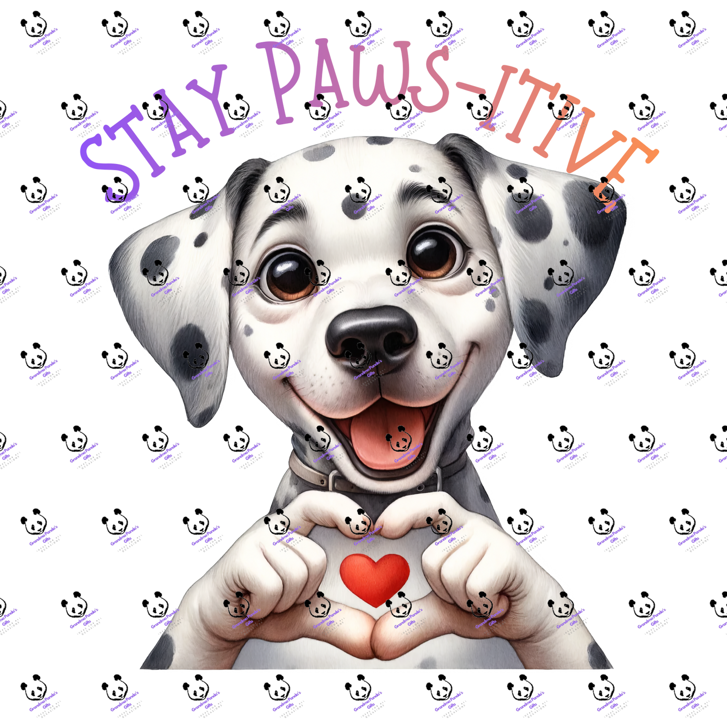 Stay paws-itive dalmatiam