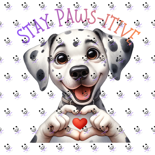 Stay paws-itive dalmatiam