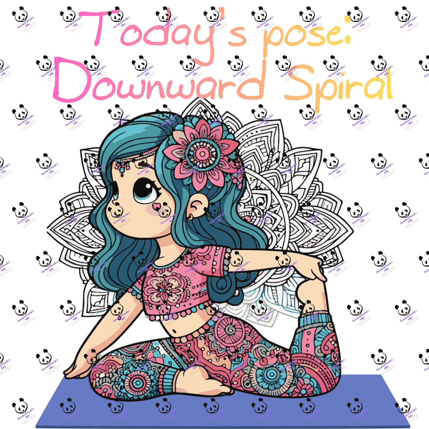 Today’s pose: Downward spiral