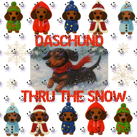 Daschund thru the snow