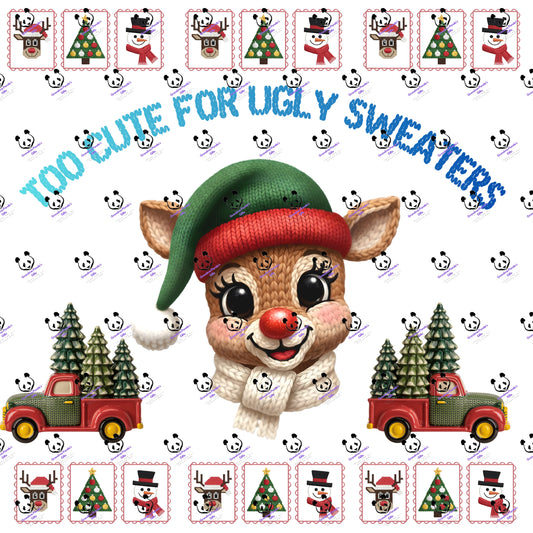 Too cute for ugly sweaters (trucks)