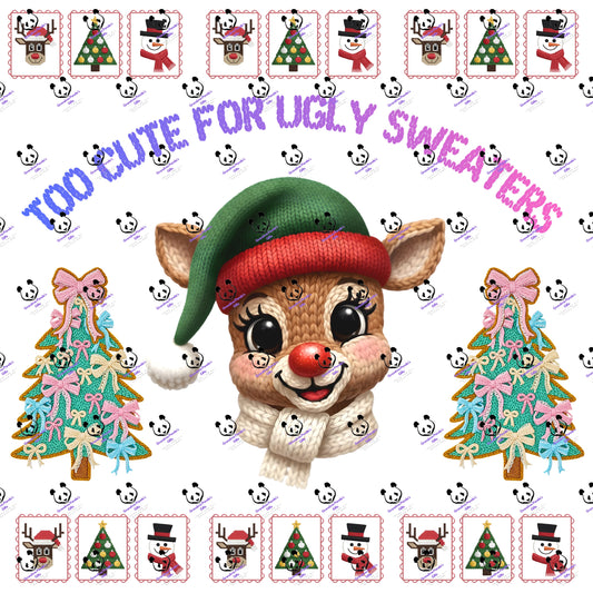 Too cute for ugly sweaters (trees)