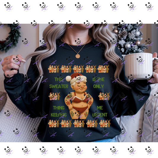 This sweater is the only thing keeping me decent (Mrs) 2