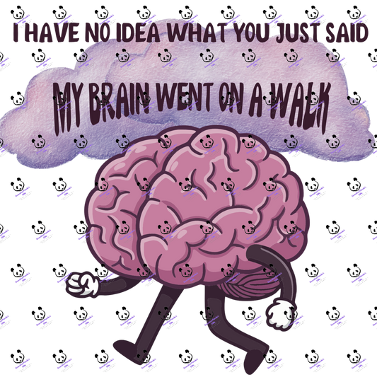 My brain went for a walk