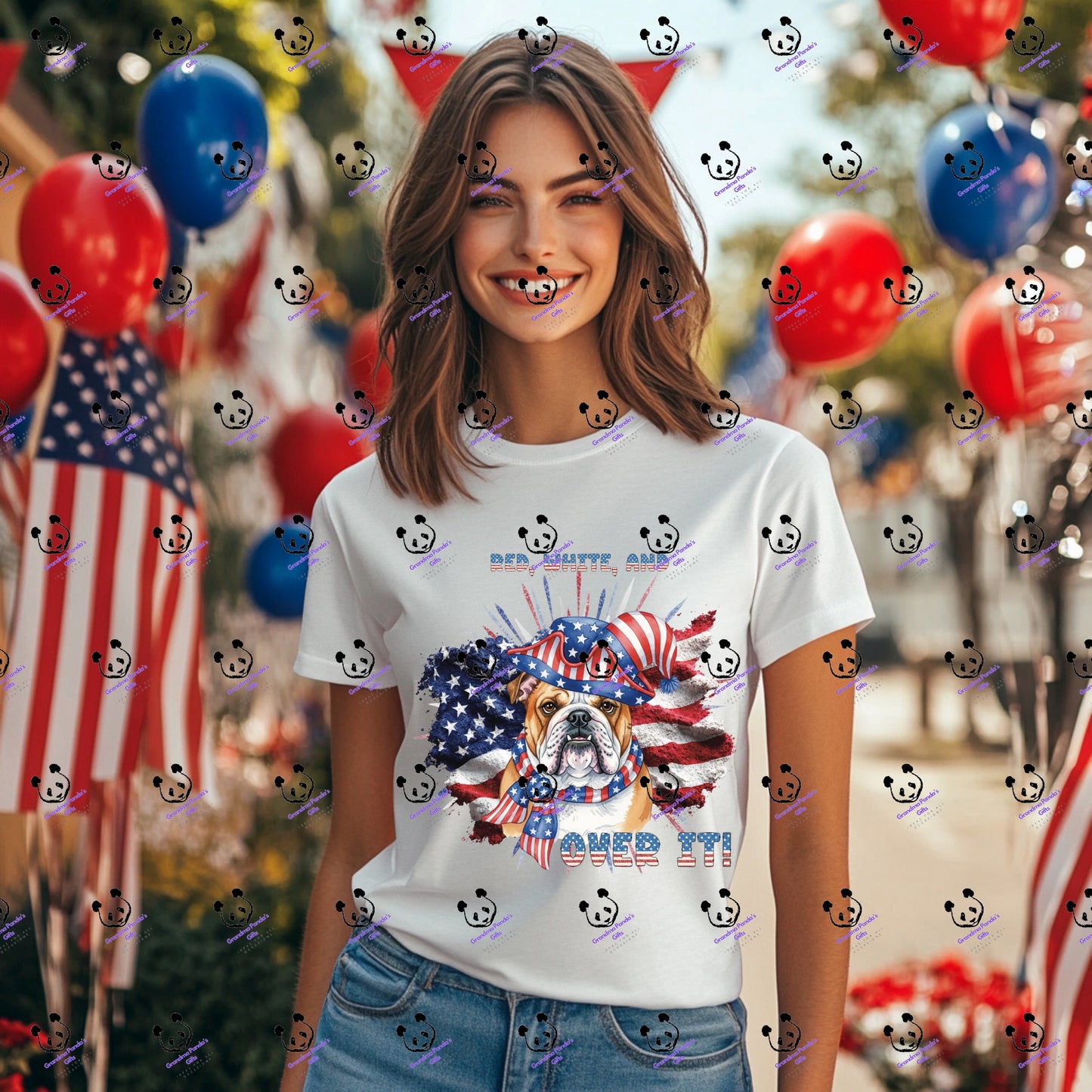 Red, white, and OVER IT