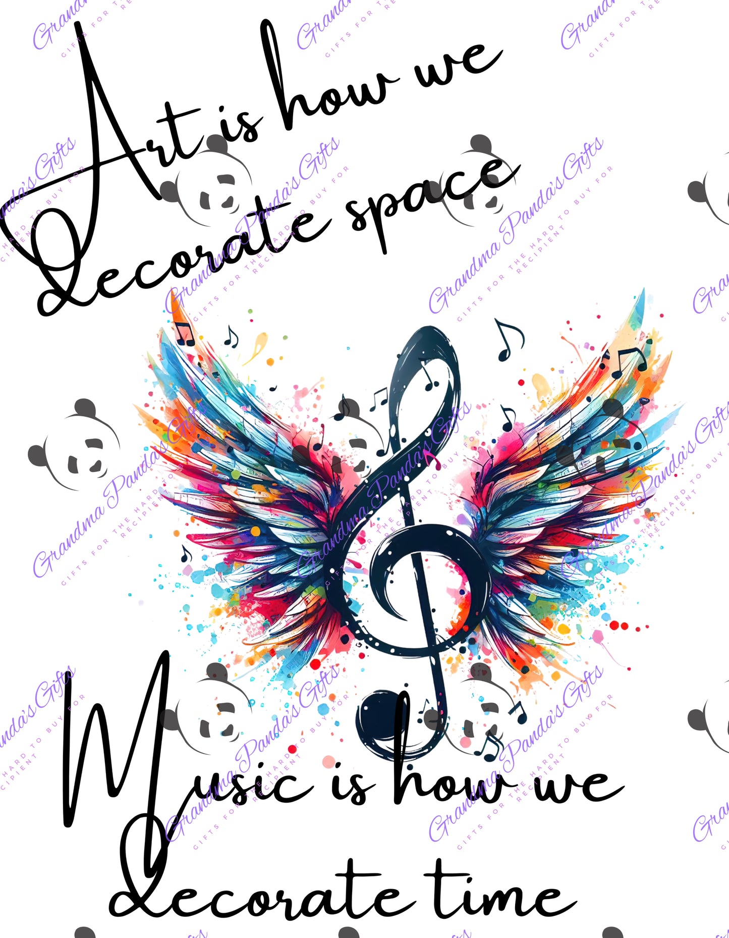 Art is how we decorate space (music)