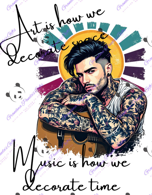 Art is how we decorate space (musician)