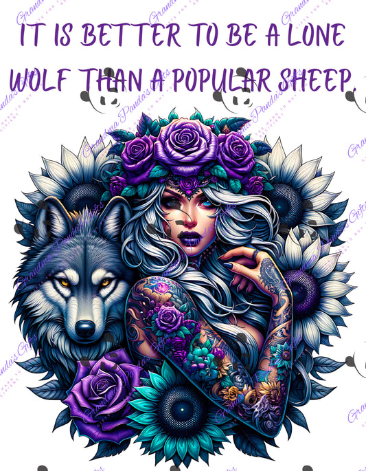 It is better to be a lone wolf