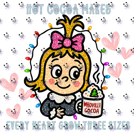 Hot cocoa makes every heart grow three sizes