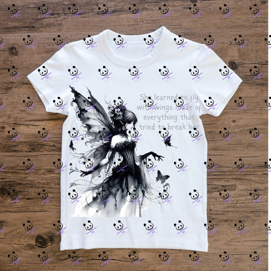 She learned to fly with wings made of everything that tried to break her