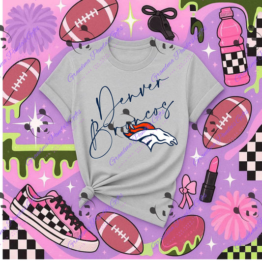 Denver Broncos cursive