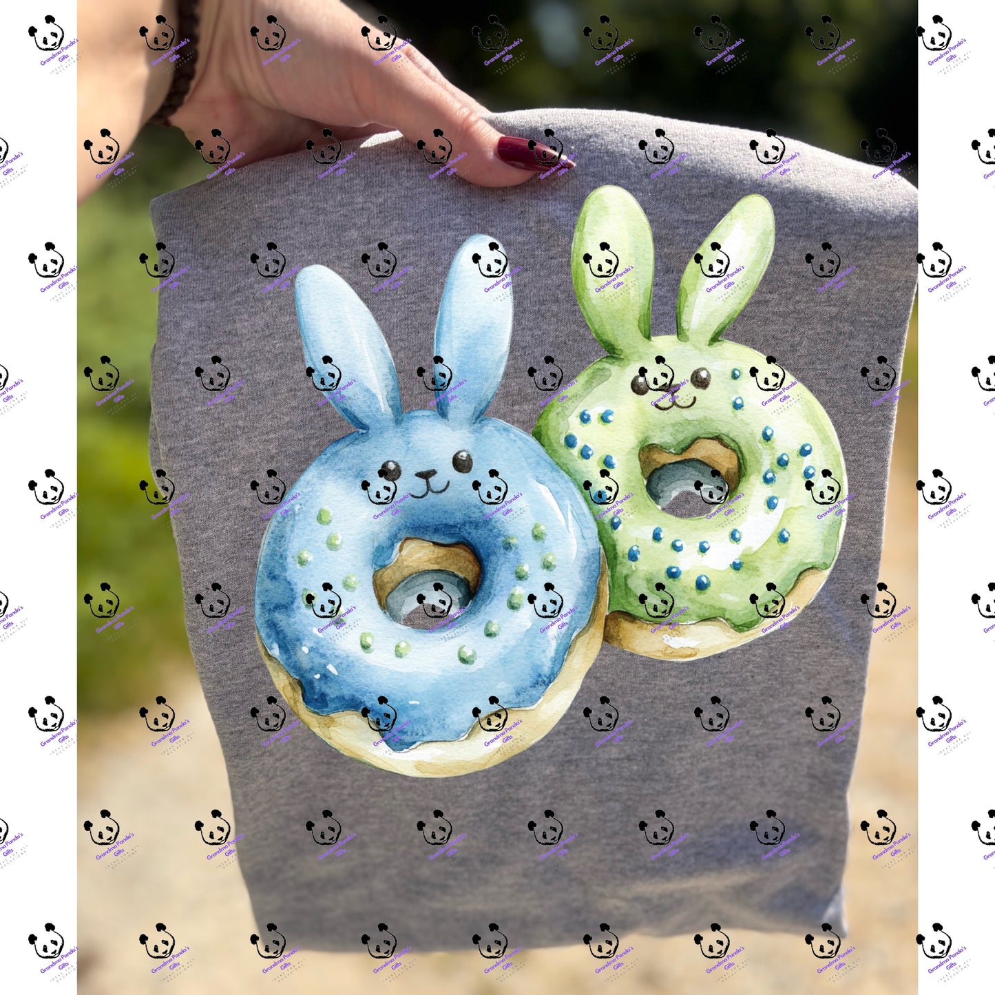 Donut bunnies (blue and green)