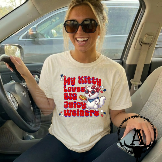 My kitty loves big juicy weiners
