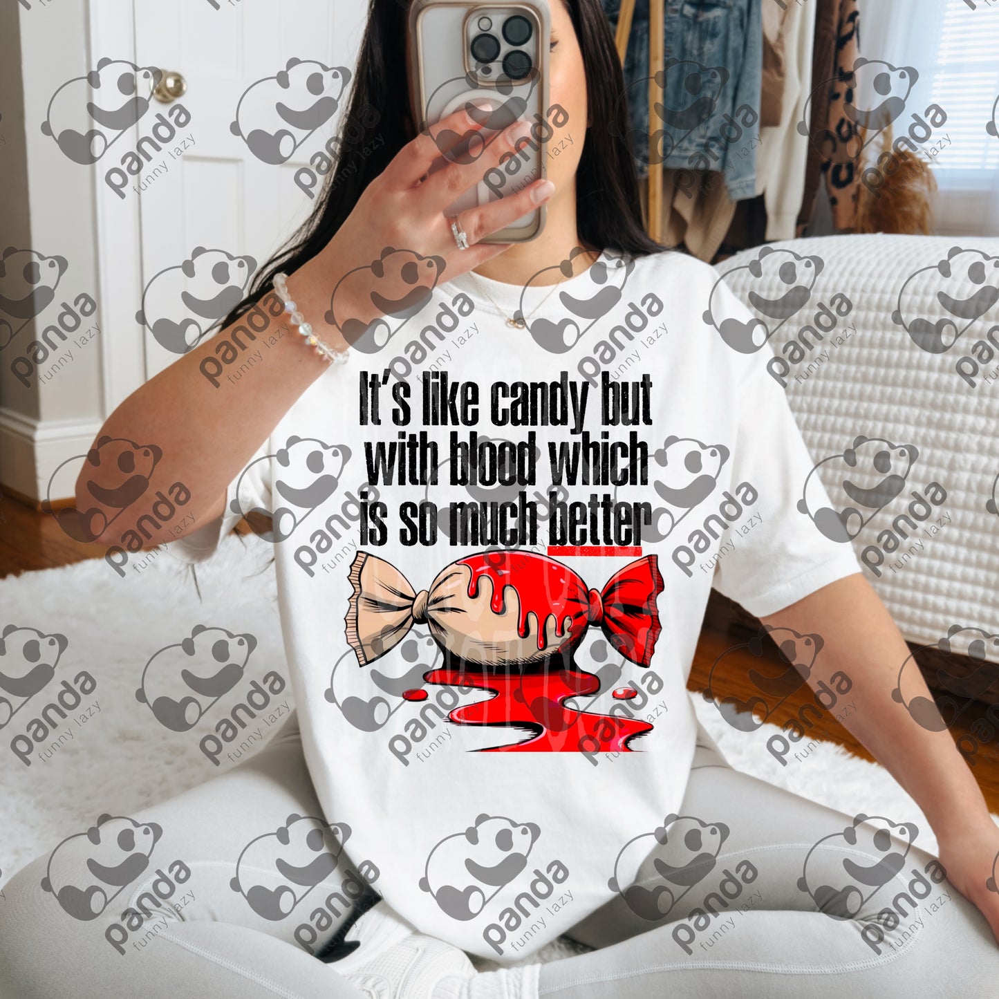 I like candy but with blood which is so much better (GA)