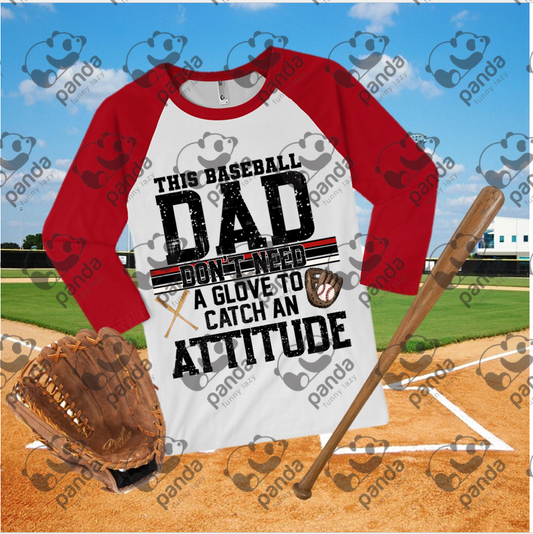This baseball dad don't need a glove to catch an attitude