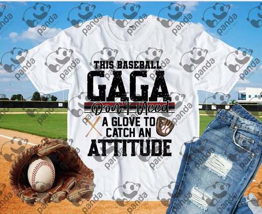 This baseball gaga don't need a glove to catch an attitude