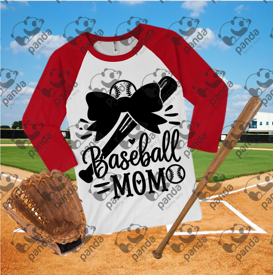 Baseball mom (black)