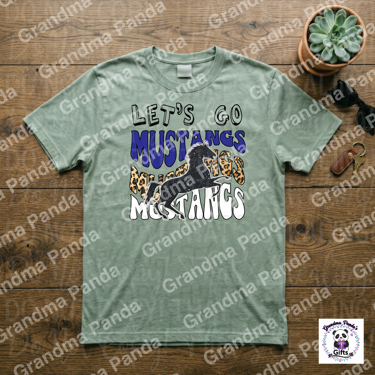 Let’s go Mustangs (royal blue)